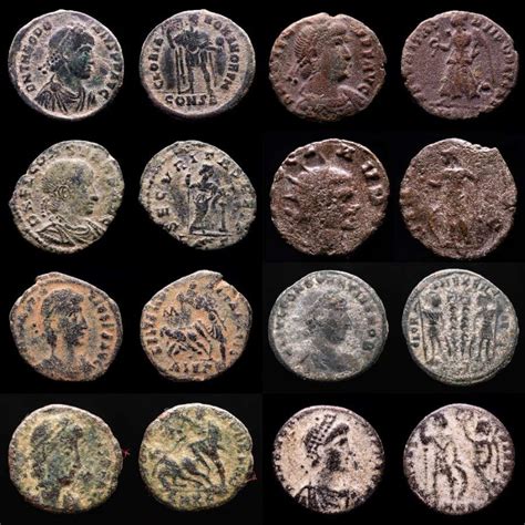 Imperio Romano Lot Comprising Eight Ae Coins Antoninianus Follis