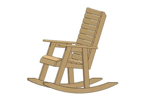 Diy Rocking Chair Plans For Beginner Woodworkers Etsy