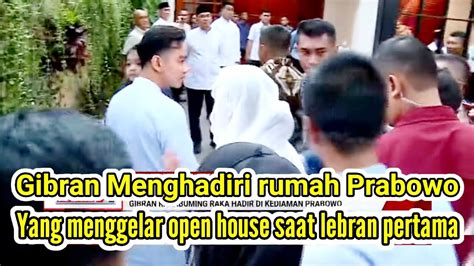 Gibran Hadiri Rumah Prabowo Yang Menggelar Open House Di Lebaran