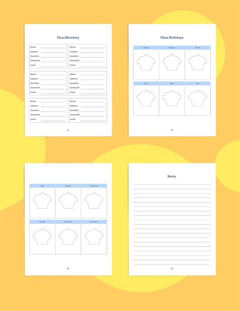 Weekly Preschool Planner Template in Word, Pages, Google Docs, PDF ...