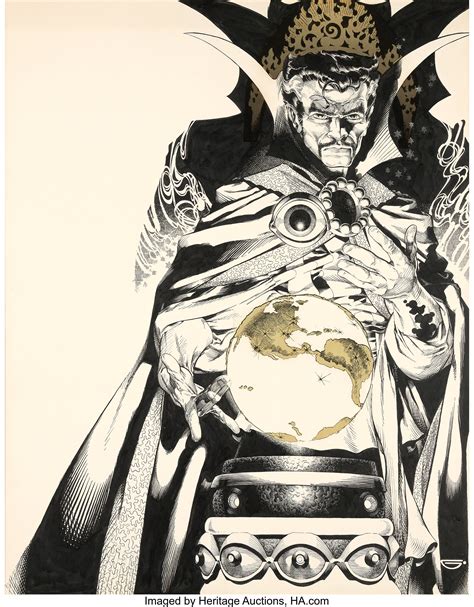 Michael Golden Doctor Strange Portfolio Envelope Cover Original Art