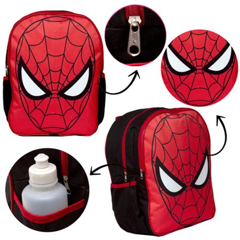 Kit Mochila Masculina Homem Aranha Lancheira Infantil Estojo Em