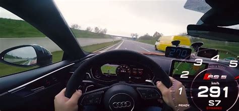 Audi Rs Passes Cars At Mph In Autobahn Top Speed Run