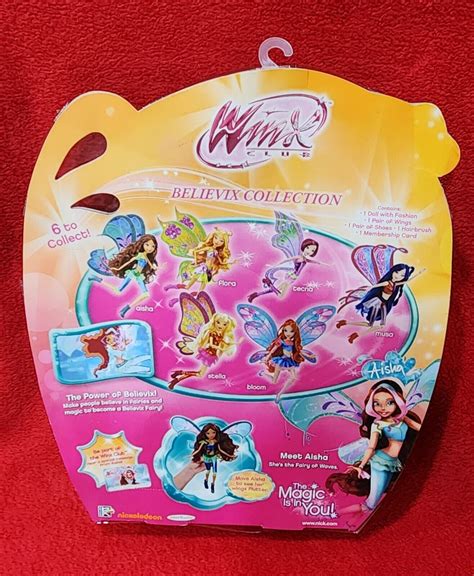 Winx Club AISHA BELIEVIX Fluttering Wings Doll Jakks Pacific 2012 St