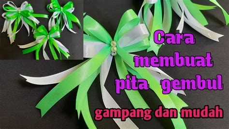 Cara Membuat Pita Dari Tali Pita How To Make A Ribbon Out Of Ribbon