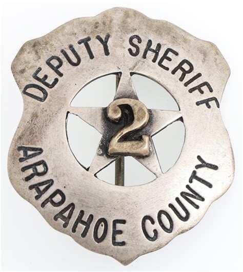 Lot Detail - ARAPAHOE COUNTY, COLORADO DEPUTY SHERIFF BADGE NO. 2