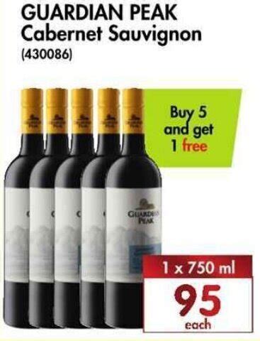 Guardian Peak Cabernet Sauvignon 1 X 750ml Offer At Makros Liquor