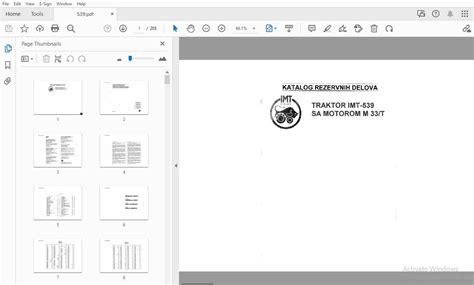 Imt Traktor Imt 539 Sa Motorom M 33t Katalog Rezervnih Delova Pdf