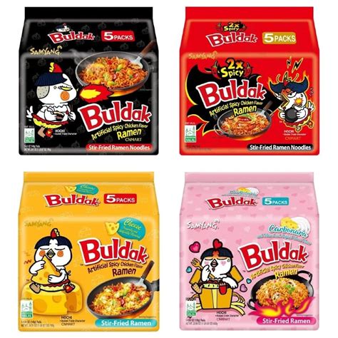 Buy Cnmartsamyang Instant Noodles Ramen Halal Flavours Hot Buldak Chicken X Spicy Chicken