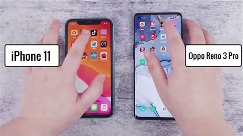 Oppo Reno 3 Pro VS IPhone 11 Speed Test Comparison Known Mobile