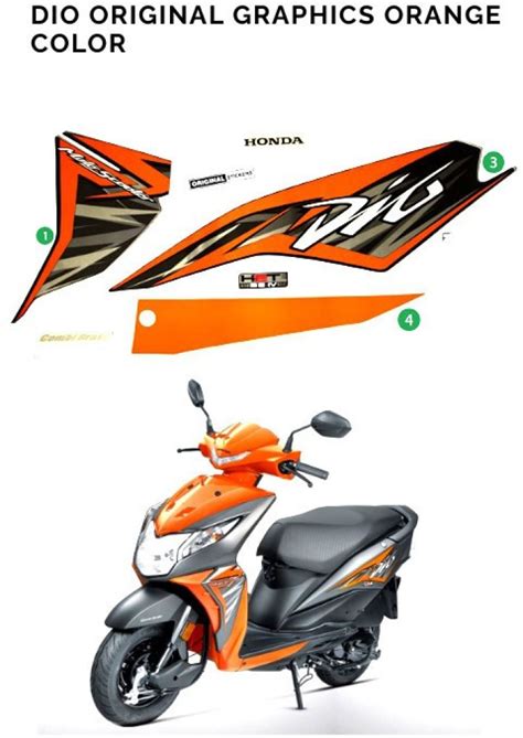Meeshohonda Dio Red Sticker Dio Scooty Sticker Red 58 Off
