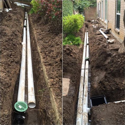 French Drain Installation Landscape Drainage Houston Katy Bellaire TX