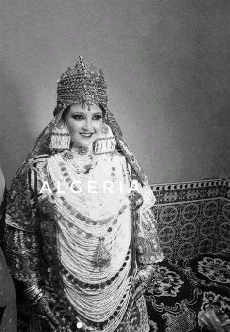 Algerian Bride From Tlemcen In Traditional Chedda Culture Fashion