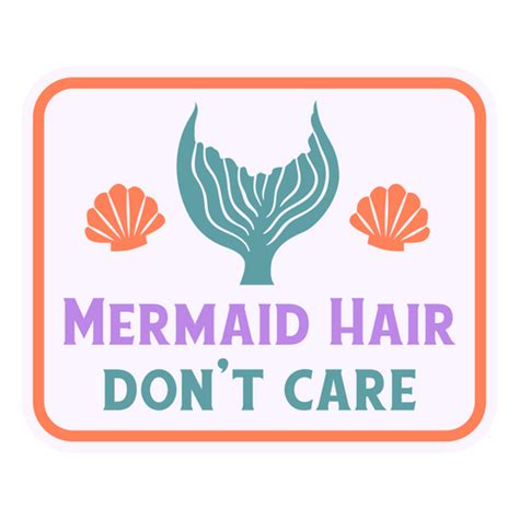 Mermaid Hair Flat Quote Png And Svg Design For T Shirts