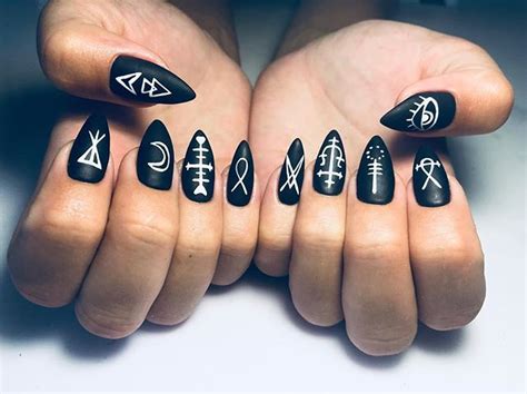 Gothic Aesthetic Witch Nails 60 Halloween Nail Art Ideas Goth Nails