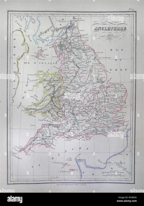 Hand colored map hi-res stock photography and images - Alamy
