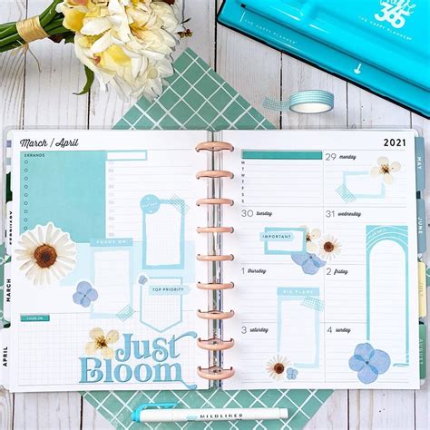 Happy Planner Layout Mini Happy Planner Best Planners Day Planners