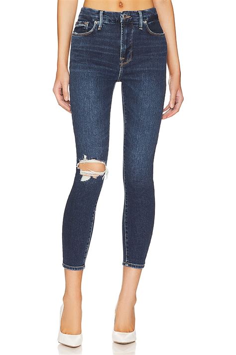 Good American Good Waist Crop Straight In Indigo379 Revolve