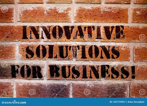 Conceptual Hand Writing Showing Innovative Solutions For Business