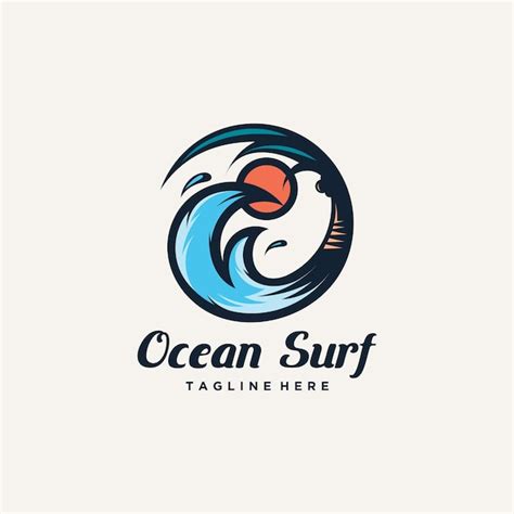 Premium Vector Creative Ocean And Wave Logo Design Illustration