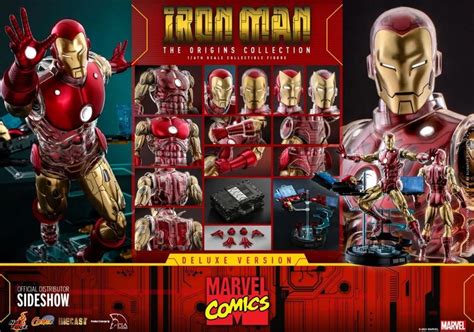 Hot Toys Marvel Comics Cms D Iron Man Classic Suit Collectible Figure Deluxe Version The