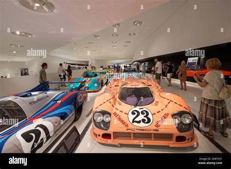 Porsche Racing Cars The Porsche Museum Stuttgart Germany Stock Photo