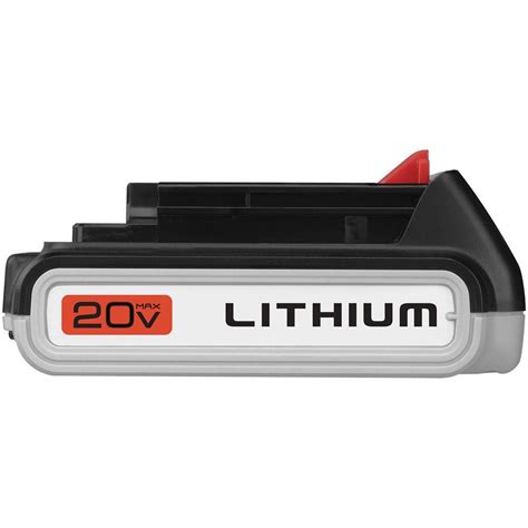 BLACK DECKER 20 Volt MAX Lithium Ion Battery Pack 1 5Ah LBXR20 The