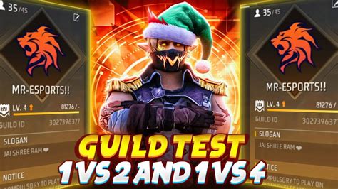 Vs Live Guild Testing Mr Esports Join Test Freefire