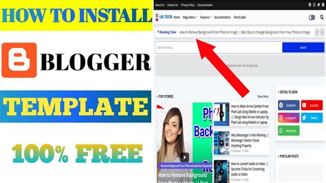 How To Upload Template In Blogger Blogger Me Theme Kaise Lagaye