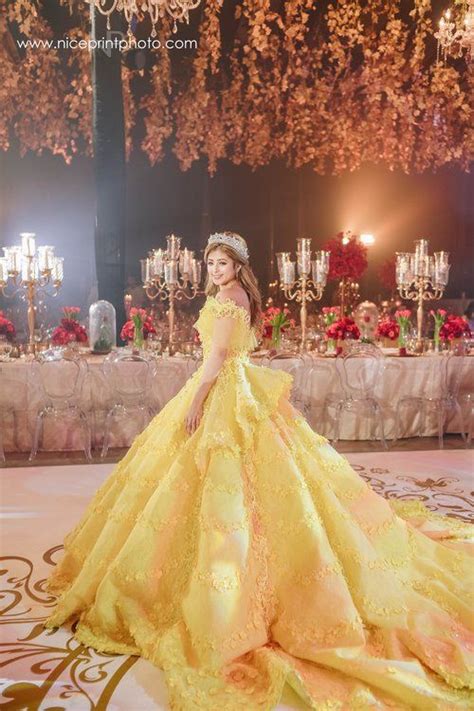 Wedding Evening Gown Quince Dresses Beauty And The Beast Dress