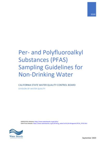 Pfas Sampling Guidelines For Non Drinking Water Eec Environmental