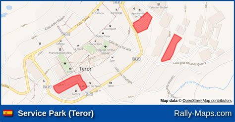 Service Park Teror Stage Map Rally Villa De Teror 2023 Rally