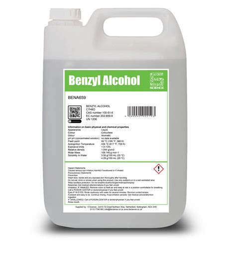 Benzyl Alcohol BP Grade 6 Science