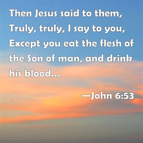 John Then Jesus Said To Them Truly Truly I Say To You Except