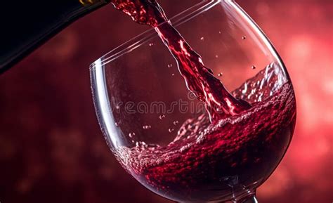 Arte Del Vino : Fascinante Detalle Del Vino Tinto Vertido En El Vaso ...