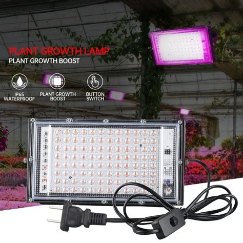 Full Spectrum LED Grow Light Phyto Lamp AC 220V 50W 100W 150W With EU