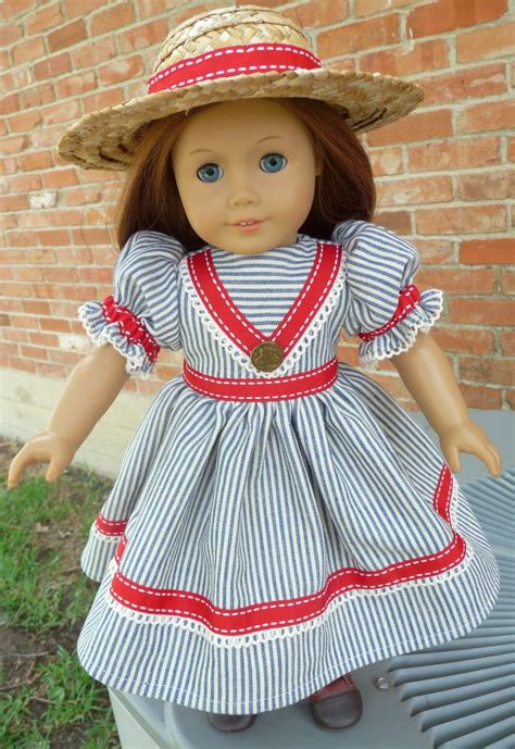 Doll Clothes Summer Picnic Dress Mid S Style Historical Dress