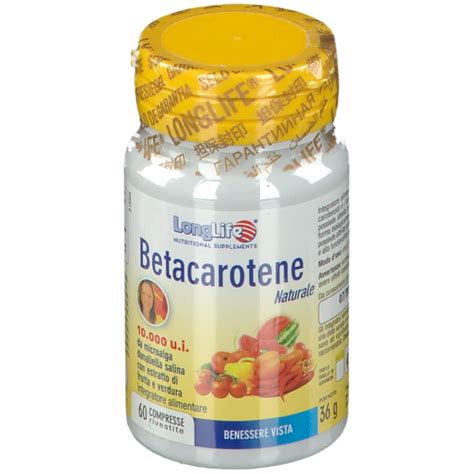 LongLife Betacarotene 10 000 6 Mg 60 Pz Redcare