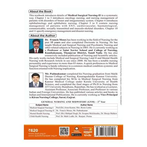 Medical Surgical Nursing 2 Book For Gnm 2nd Year Thakur Publication