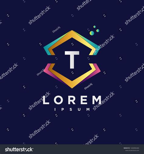 Abstract Letter T Logo Design Template Stock Vector Royalty Free