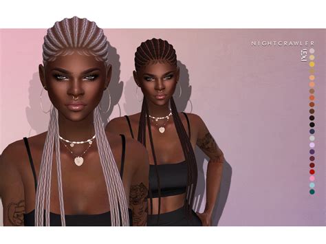 The Sims Resource Nightcrawler Lexi Hair Hair The Sims 4 Afro Hair