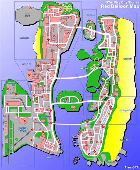 Gta Vice City Stories Maps Area Gta