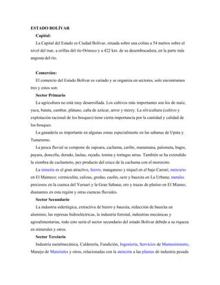 Estado Bolivar Venezuela Pdf Descarga Gratuita