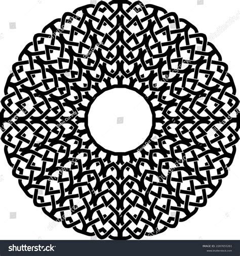 Pattern Black White Vector Outline Line Stock Vector (Royalty Free) 2287655261 | Shutterstock