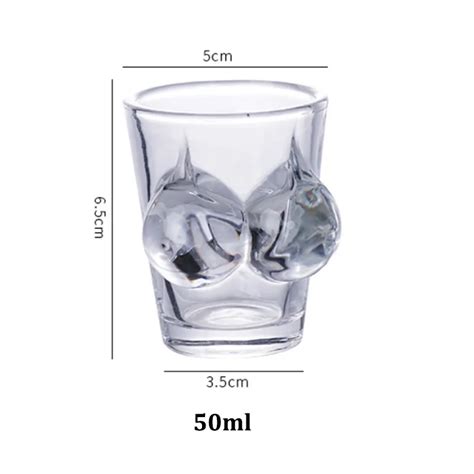 Custom Sexy Bikini Bust Breast 3D Shot Glasses Shooter Glass