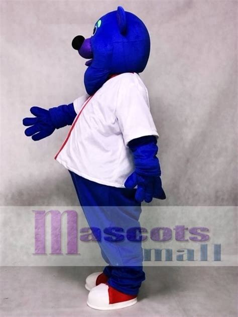 Custom Color Blue Fresno Grizzlies Parker T. Bear Mascot Costume