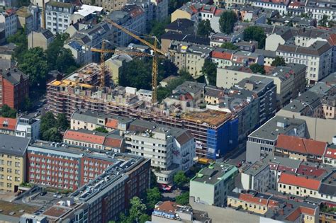 Luftaufnahme Berlin Baustelle Zum Neubau Des Wohnquartier