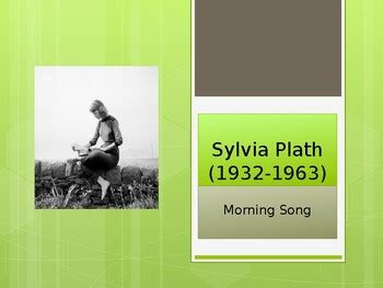 Morning Song By Sylvia Plath By Andrew Brennan Tpt