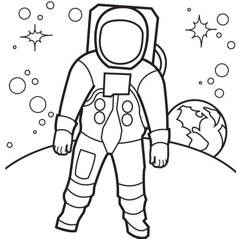 Dibujos De Astronautas Para Colorear E Imprimir Coloringonly