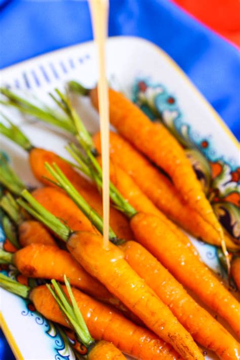 Roasted Carrots With Honey Ginger Glaze Eat Live Run